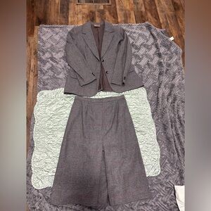 Vintage Tan Jay blazer and Skirt Wool Blend